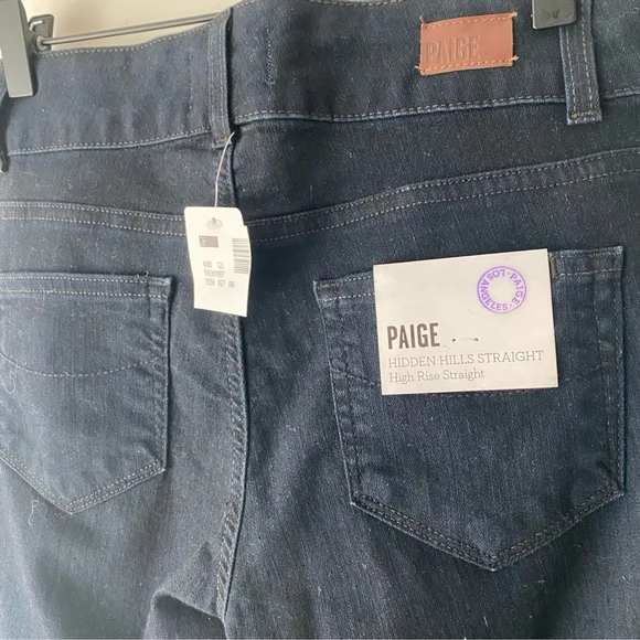 Paige Hidden Hills High Rise Straight Jeans - 26